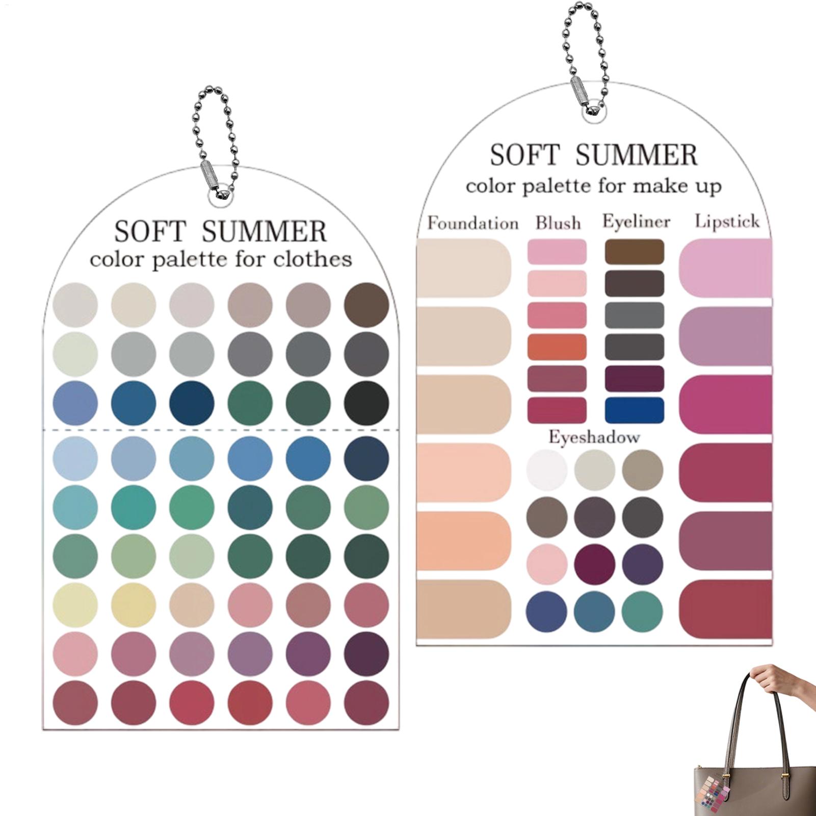 Summer Clothing Guide - 2 szt. Miękkie letnie palety kolorów,