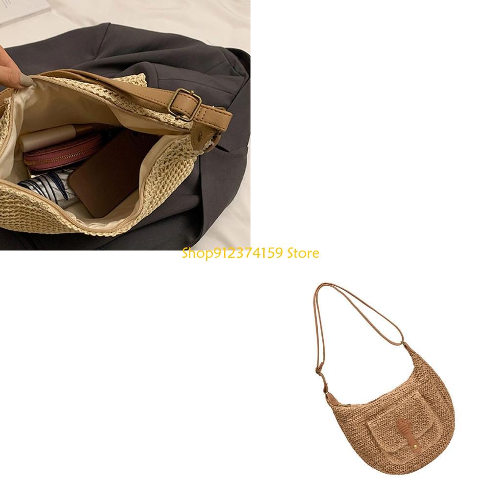 Beach Bag Straw - G5AE Damska torba plażowa ze słomy
