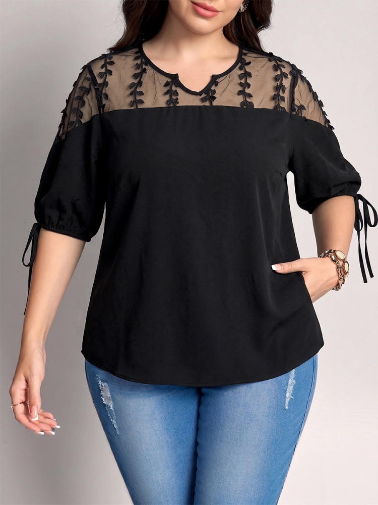 Xl Summer Clothing - Damska koszulka plus size XL-4XL z