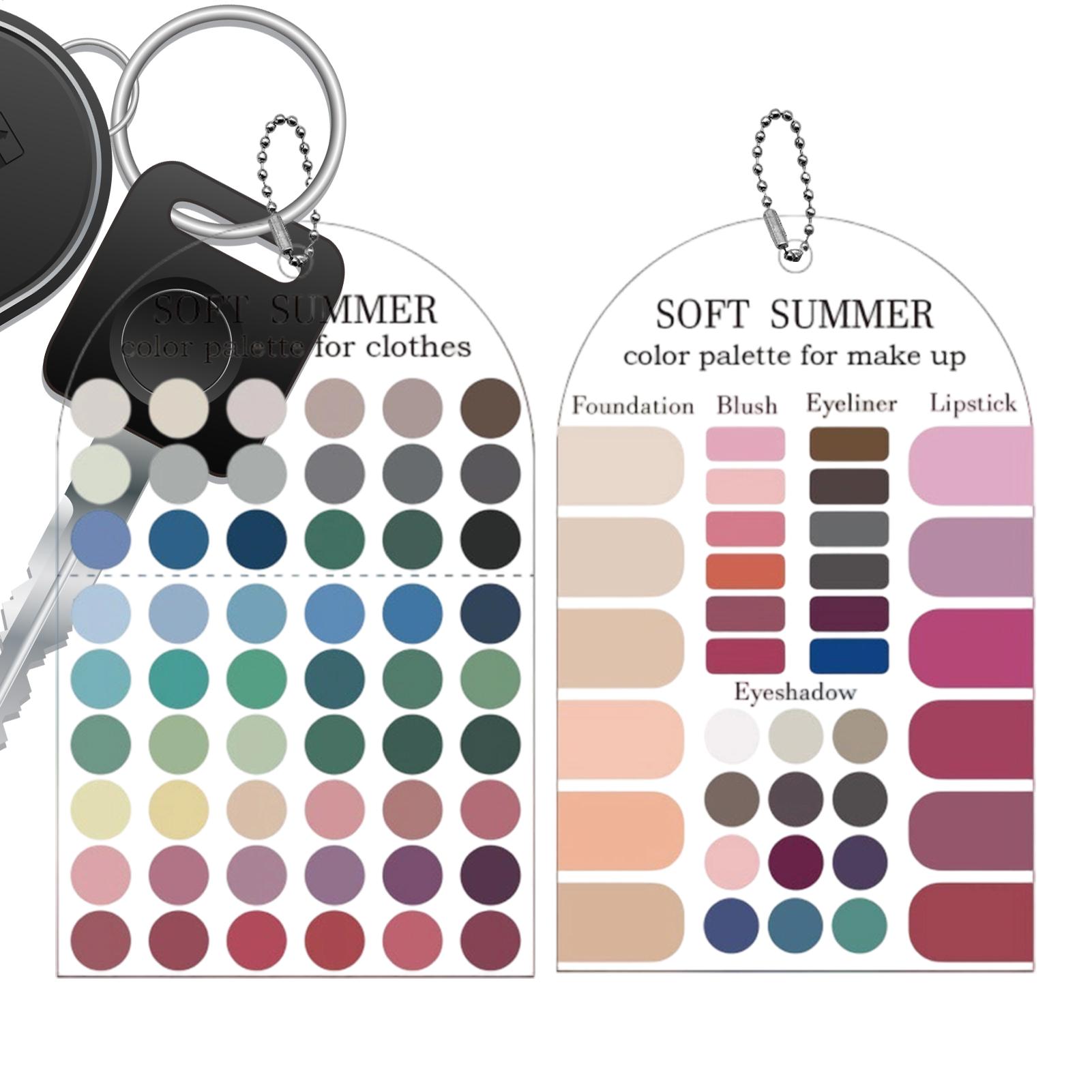 Summer Clothing Guide - Miękka letnia paleta kolorów, karta z