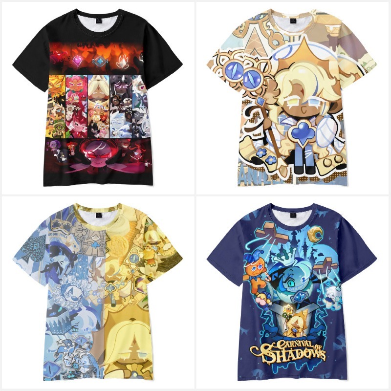 Summer Clothing Gifts - Koszulka z nadrukiem Shadow Milk Cookie