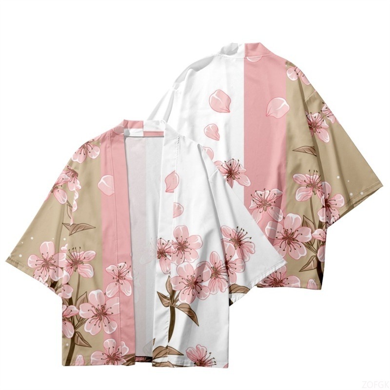 Summer Clothing Cheap - Letnie damskie kimono z kwiatowym nadrukiem,