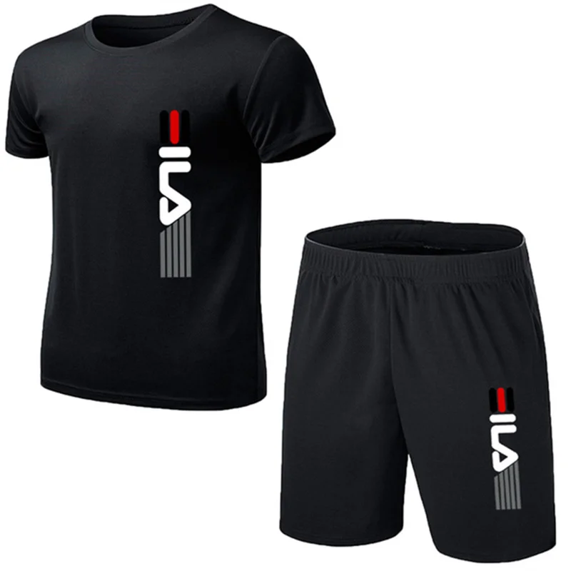 Summer Gym Clothing - Letnia moda męska, proste, sportowe komplety