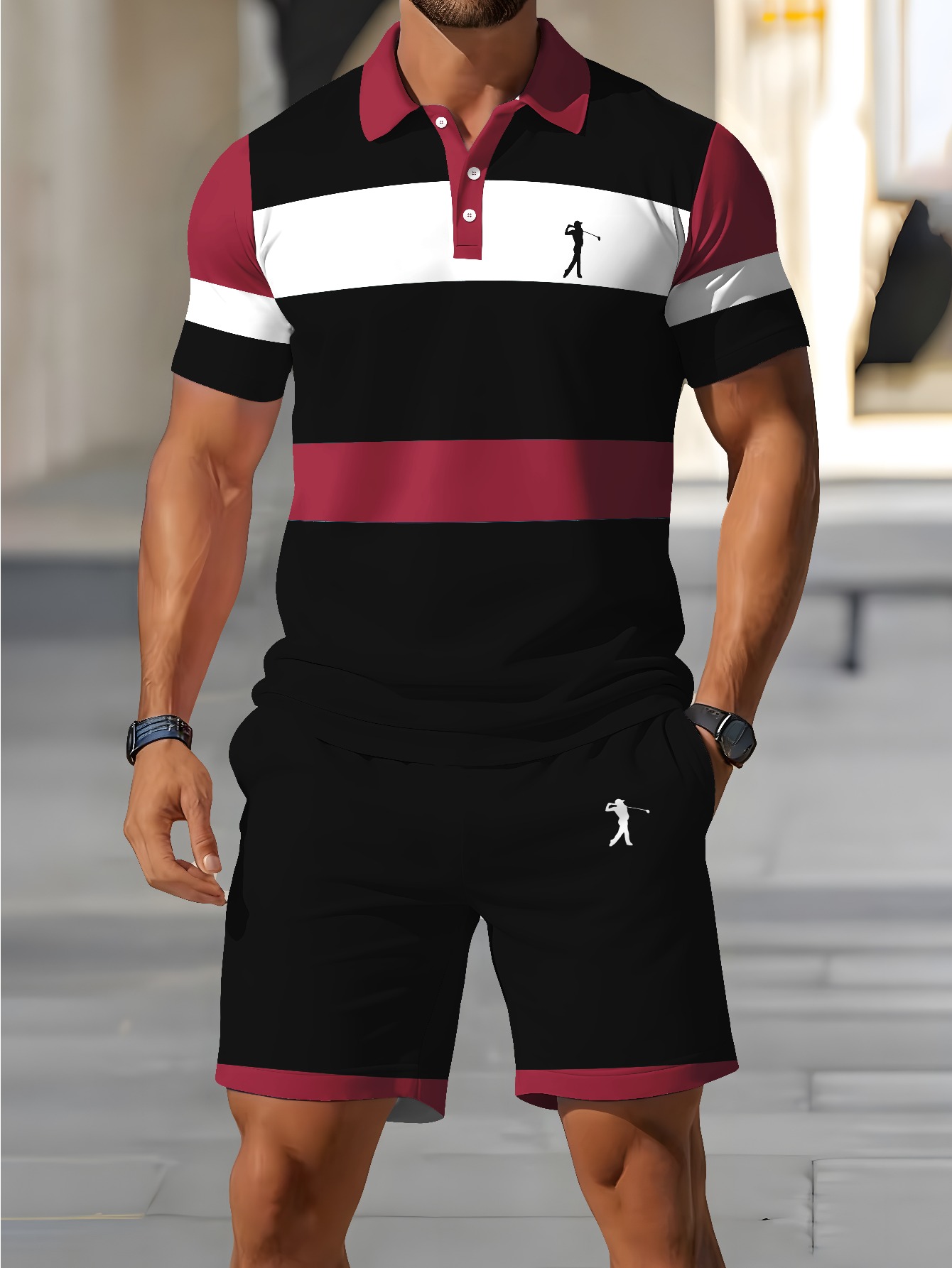 Summer Clothing Design - Męski zestaw polo na lato 2026