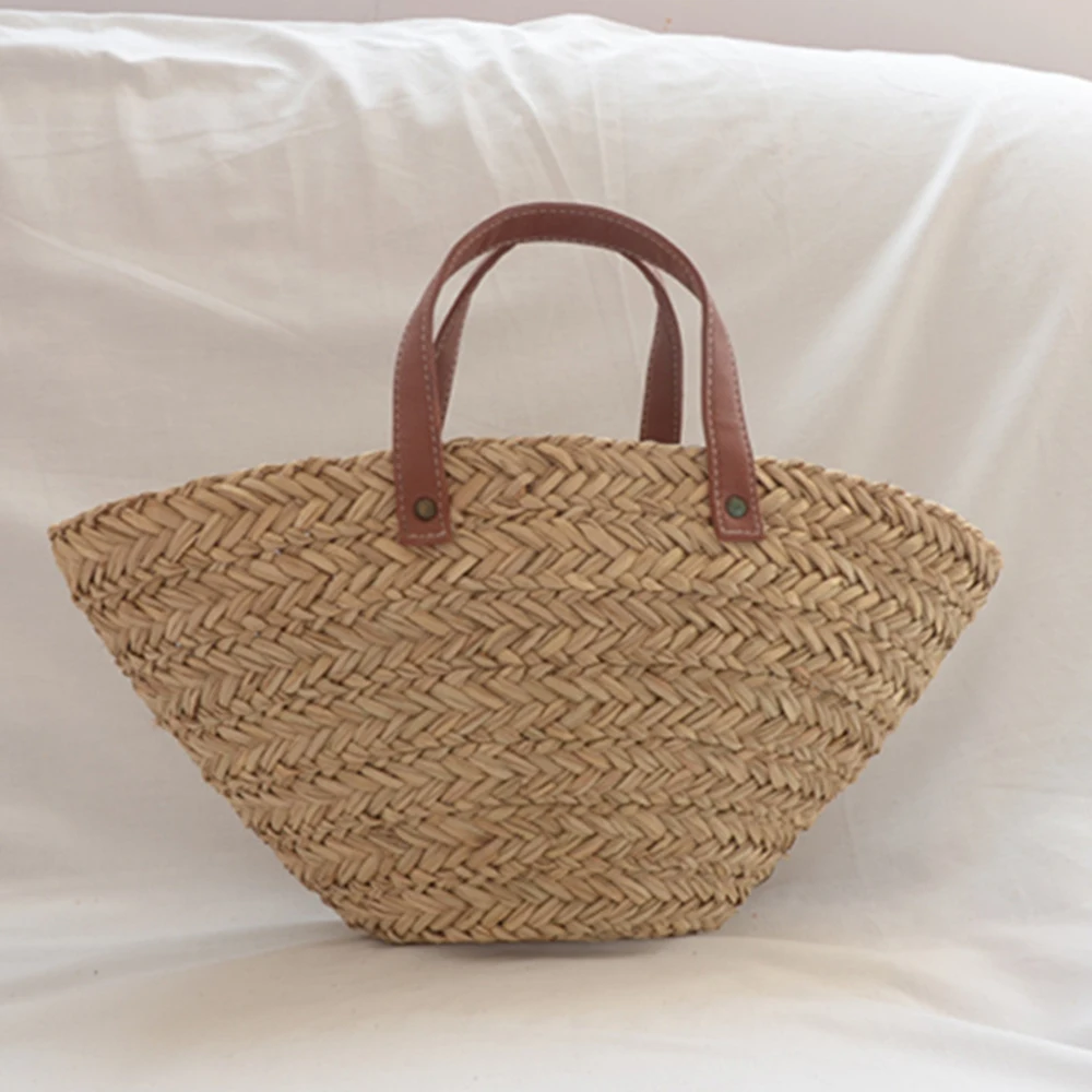 Beach Bag Straw - Bohemian Straw Rattan Bags for Women