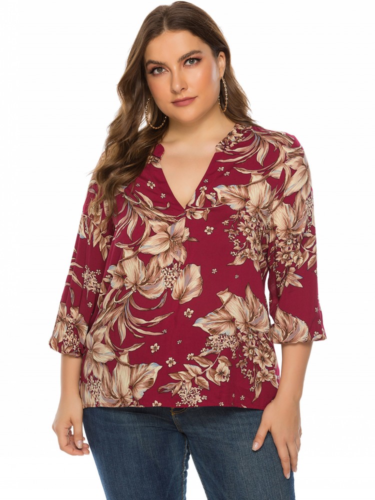 Xl Summer Clothing - Damska koszulka z długim rękawem w