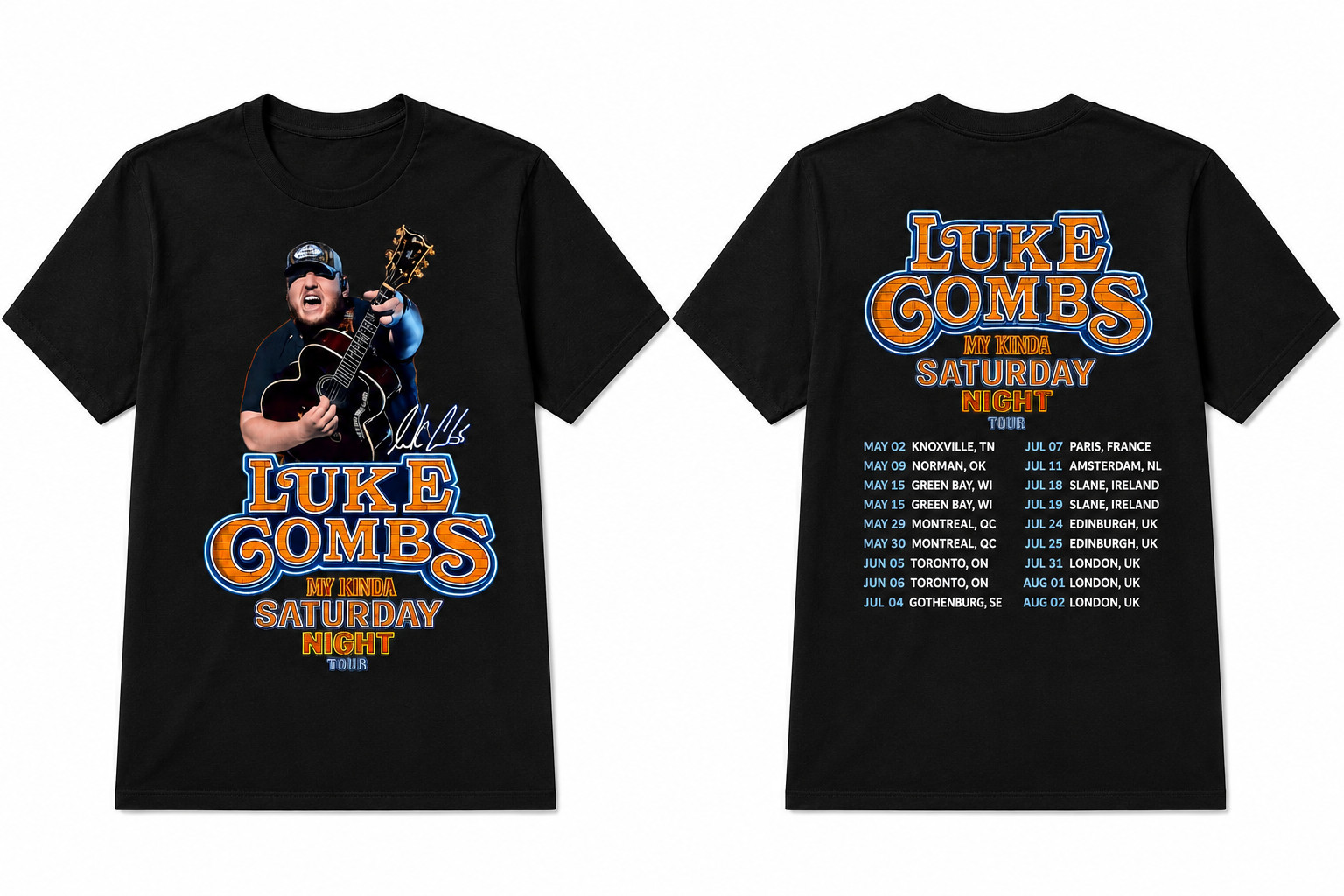 Summer Clothing Uk - Koszulka Luke Combs My Kinda Saturday