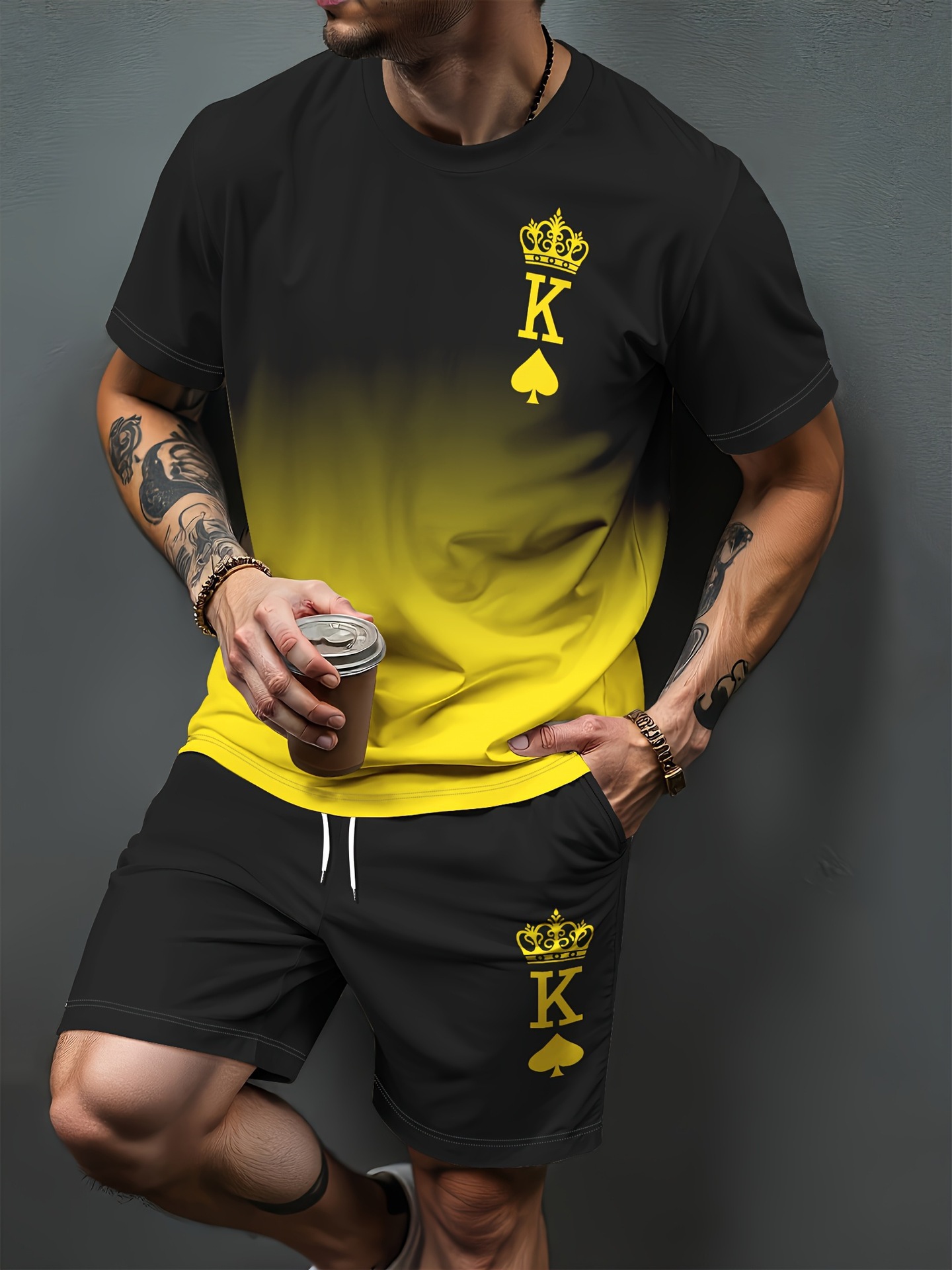 Gradientowy wzór liter, druk 3 – Summer Clothing Cheap recenzja i cena