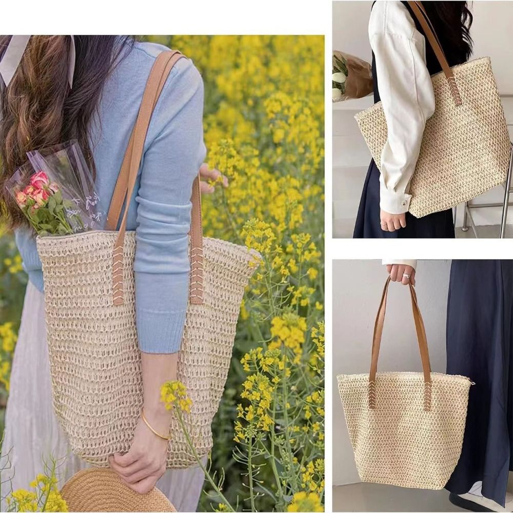 Modna torba typu tote z plecio – Beach Bag Straw recenzja i cena