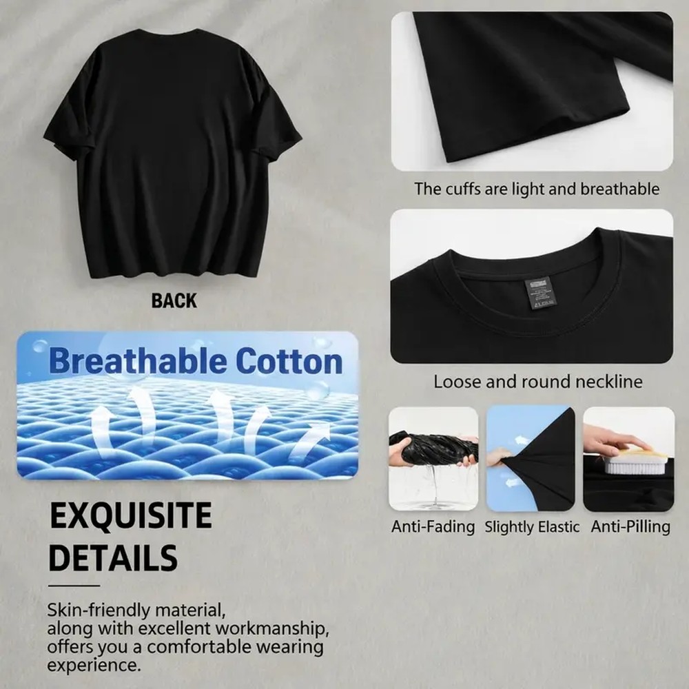 Męska bawełniana koszulka z kr – Summer Clothing Gifts recenzja i cena