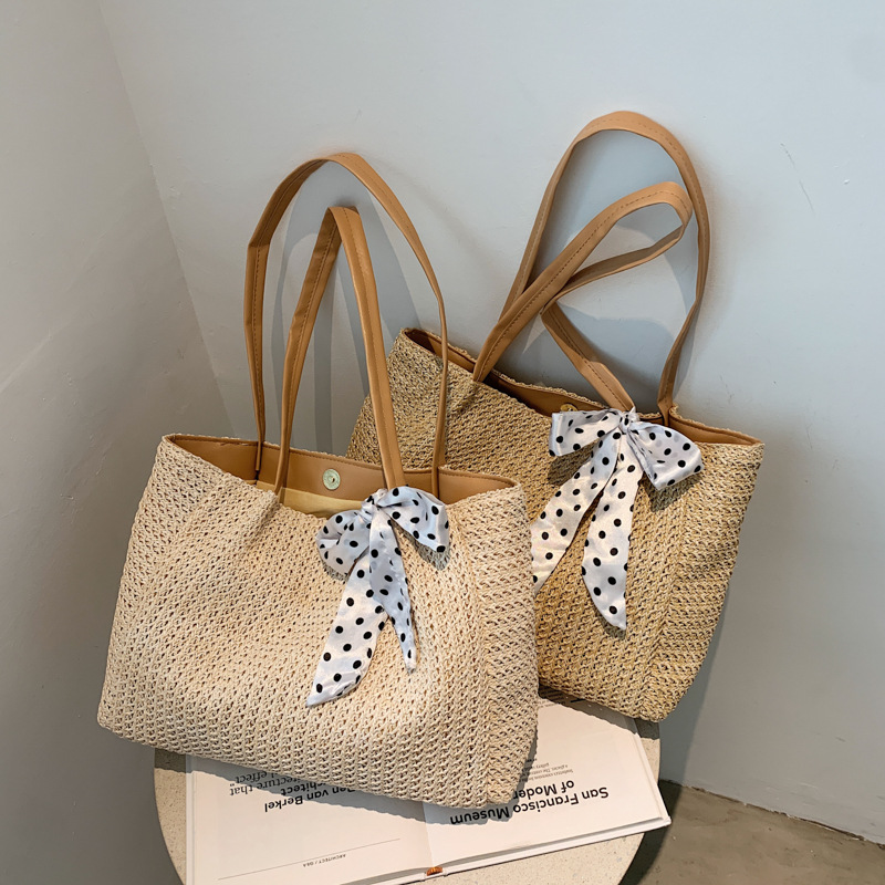 Szalik letni torba ze słomy z  – Beach Bag Straw recenzja i cena