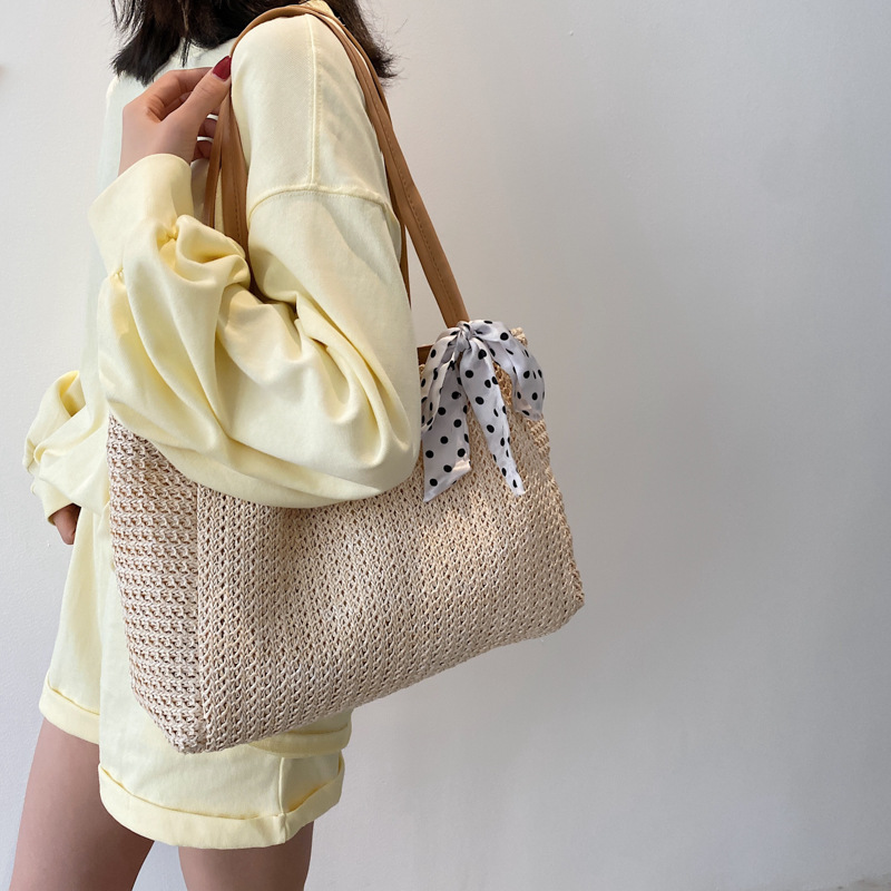 Szalik letni torba ze słomy z  – Beach Bag Straw recenzja i cena