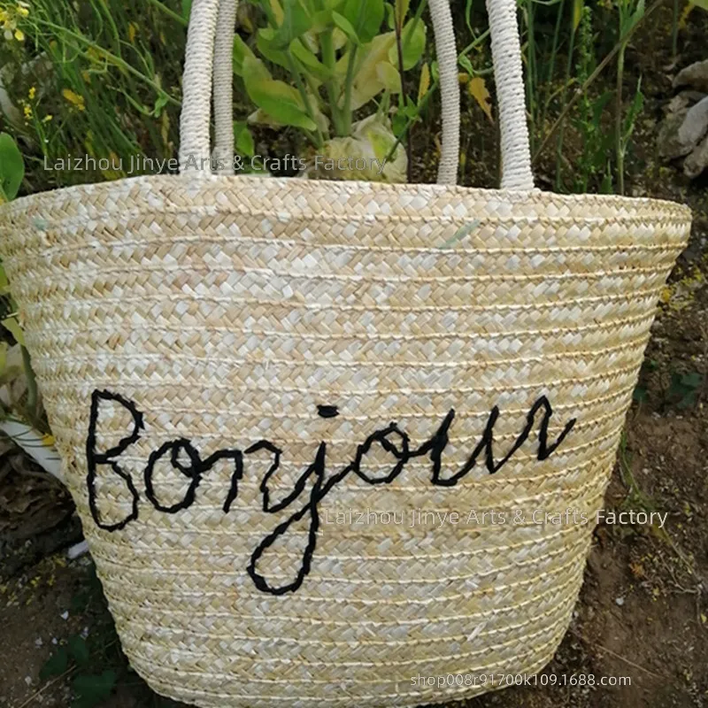 Torba damska typu bucket, ręcz – Beach Bag Straw recenzja i cena
