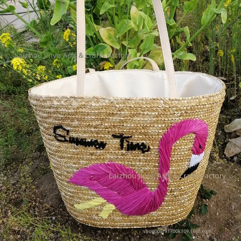 Torba damska typu bucket, ręcz – Beach Bag Straw recenzja i cena