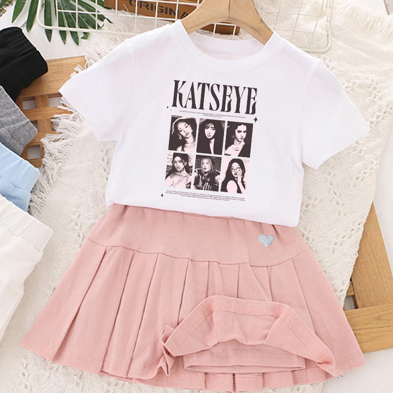 Zestaw Kpop K-KATSEYE: T-shirt – Summer Clothing Gifts recenzja i cena