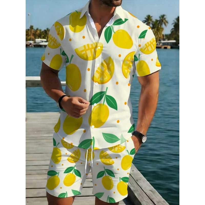 Męski zestaw koszuli z krótkim – Linen Shorts Men recenzja i cena