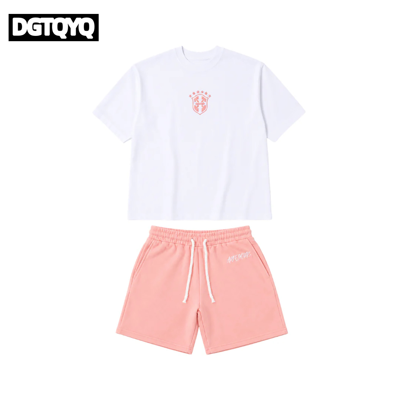 Męskie letnie nowe różowe haft – Summer Clothing Cheap recenzja i cena