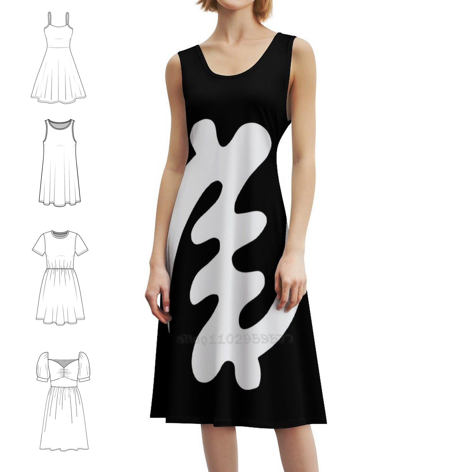 Sukienka damska Gye Nyame w af – Summer Clothing Design recenzja i cena