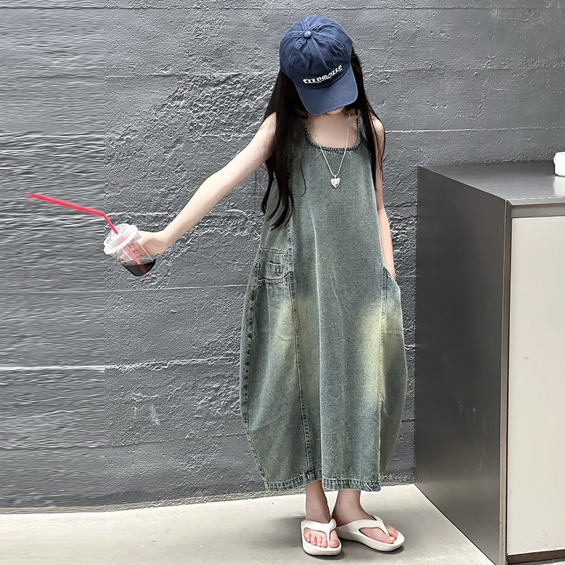 Vintage Blue Children Girls Wy – Summer Clothing Girl recenzja i cena