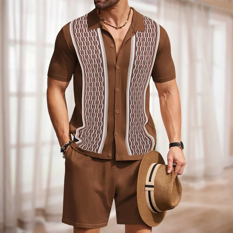 Letni męski komplet dwuczęścio – Summer Gym Clothing recenzja i cena