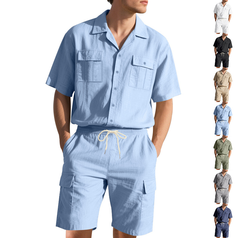Męska letnia lniana koszula w  – Linen Shorts Men recenzja i cena