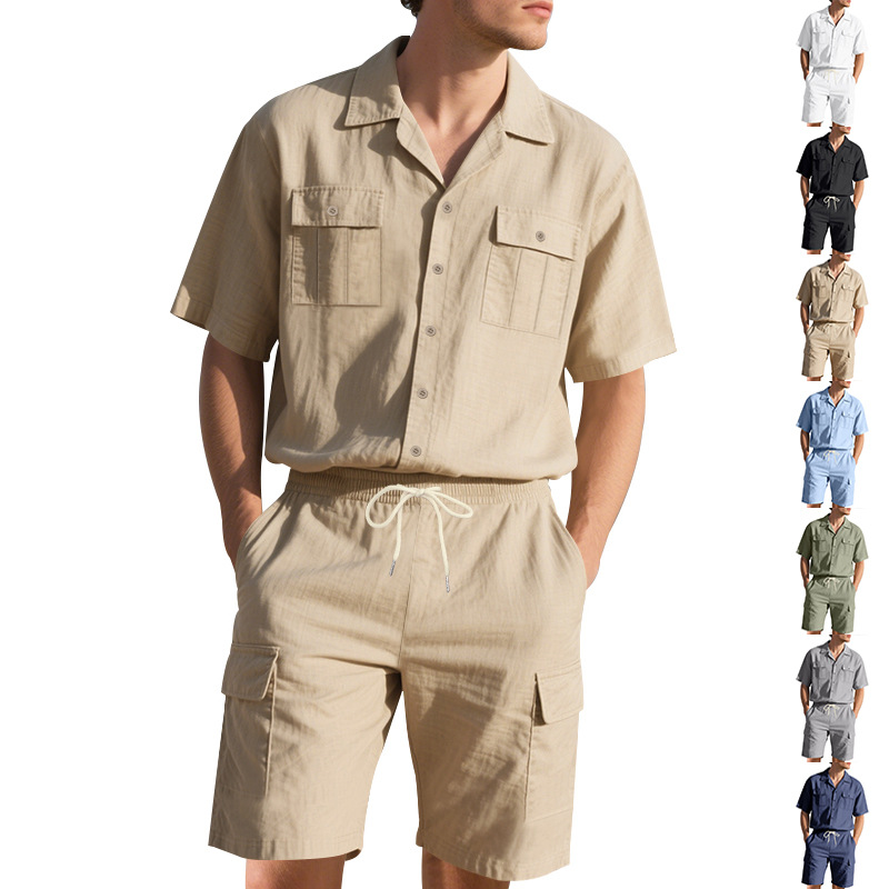 Męska letnia lniana koszula w  – Linen Shorts Men recenzja i cena