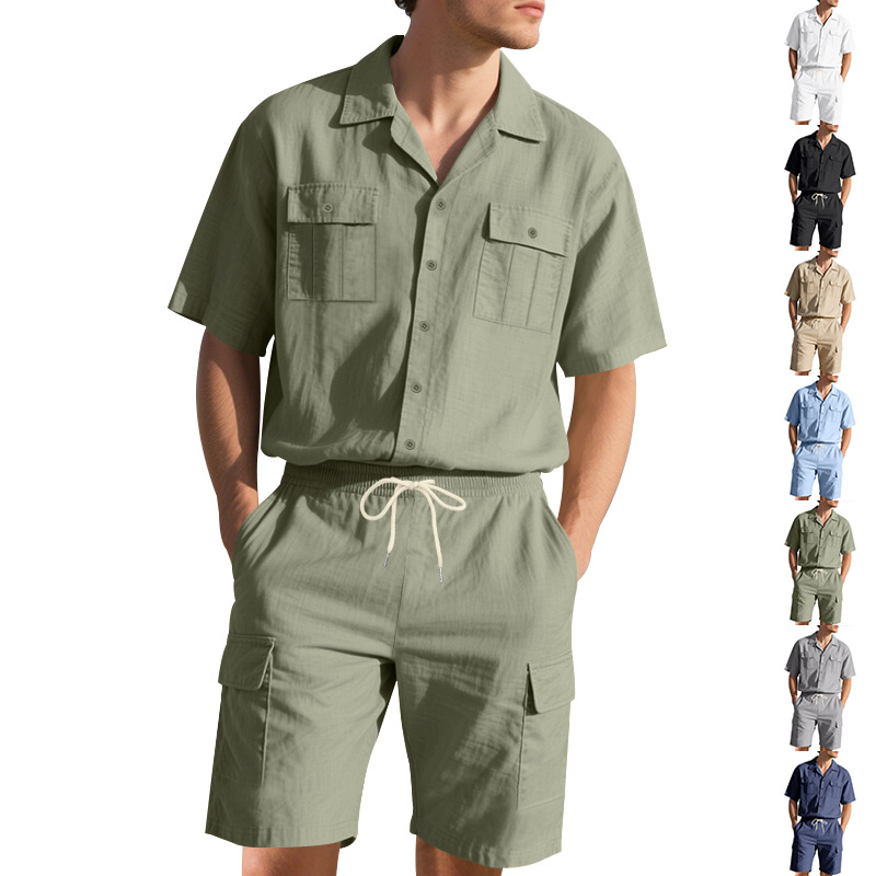 Męska letnia lniana koszula w  – Linen Shorts Men recenzja i cena