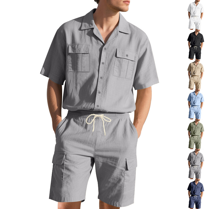 Męska letnia lniana koszula w  – Linen Shorts Men recenzja i cena