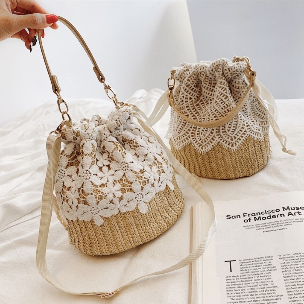 Przenośna Koronkowa Słomkowa T – Beach Bag Straw recenzja i cena