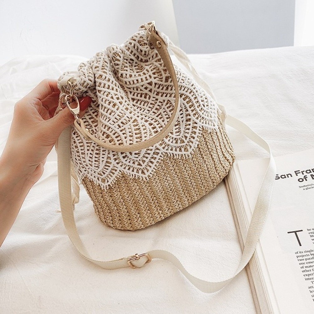 Przenośna Koronkowa Słomkowa T – Beach Bag Straw recenzja i cena