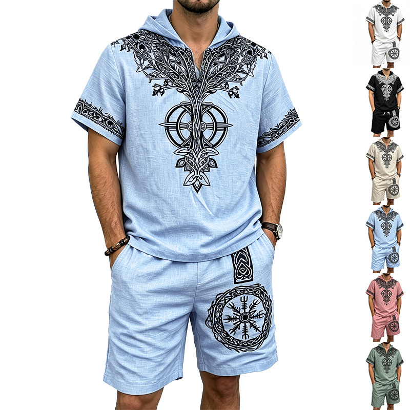 Męski zestaw letni: bluzka z k – Linen Shorts Men recenzja i cena