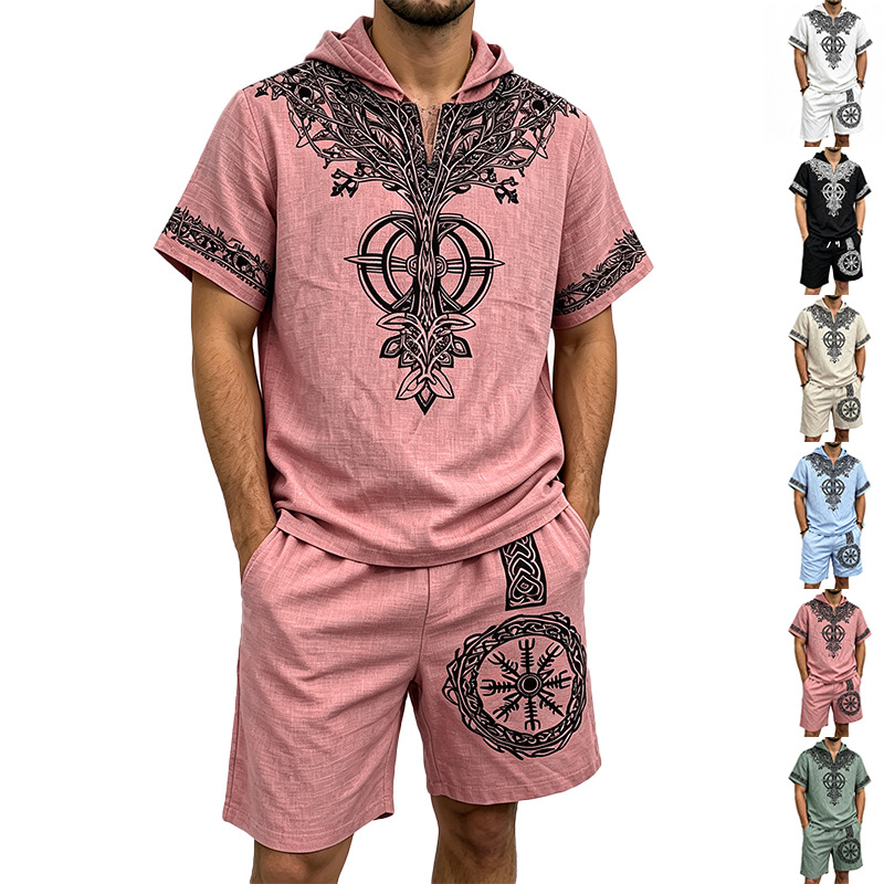 Męski zestaw letni: bluzka z k – Linen Shorts Men recenzja i cena