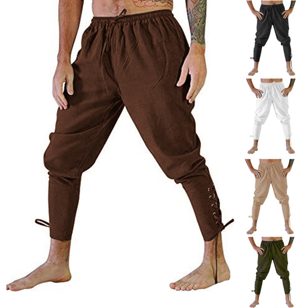 Spodnie pirackie kostium wikin – Linen Shorts Men recenzja i cena